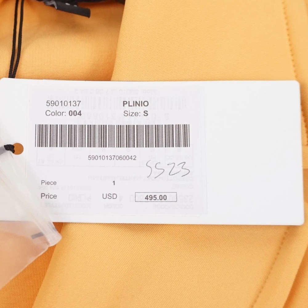 NWT [MaxMara] Weekend Women's Double-Breasted Light Coat Jacket Orange Women’s S - Picture 12 of 12